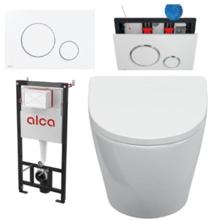 Sanoro Elva wandcloset set - Wit