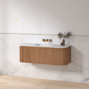 Sanoro Elegance 120 Acacia Badmeubelset - Keramische wastafel - 0 Kraangaten