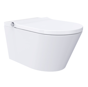 Douche WC Deluxe Randloos met Soft-Close & Quick Release – Wit