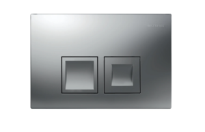 Geberit Delta35 bedieningsplaat, 2-toets spoeling frontbediening voor toilet 24.6x16.4cm Matchroom