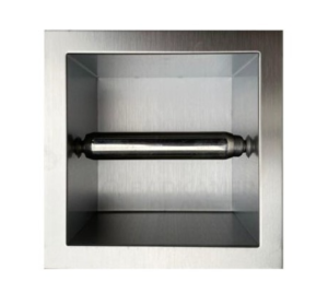 Inbouw Toiletrolhouder RVS – Strak en Ruimtebesparend Design