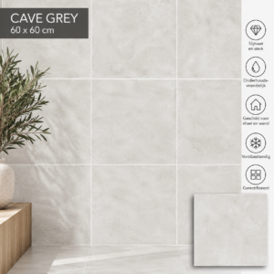 Cave Grey 60x60 cm – Betonlook Tegel Lichtgrijs