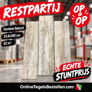 Restpartij Gardena Natural Houtlook - 62m2