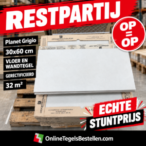 Restpartij Planet Grigio 30x60 - 32m2
