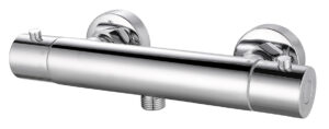 Wiesbaden Rio thermostatische douchemengkraan 15 cm chroom – Magazijn uitverkoop