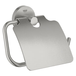 GROHE Essentials toiletrolhouder met klep SuperSteel – 40367DC1