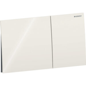 Geberit Sigma70 bedieningspaneel, hoekig, 2-toets spoeling – Toets: zandgrijs / Glanzend glas – 115.622.JL.1