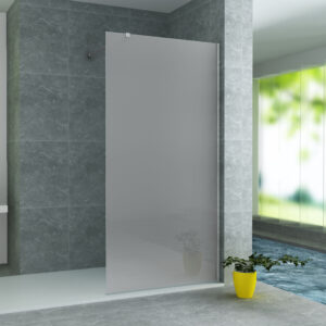 losse douchewand – 100x200 cm – mat glas