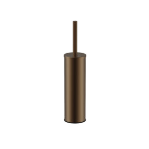 Stria toiletborstel met houder – bruin brons PVD