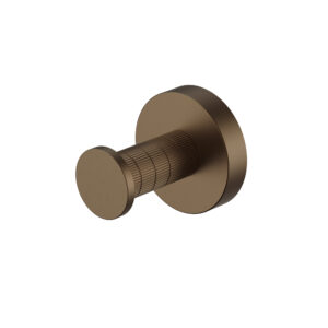 Stria handdoekhaak – bruin brons PVD