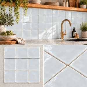 Fries Perla 13x13 cm – Handvorm wandtegel hoogglans
