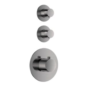 Afbouwdeel voor douche-/badthermostaat Deluxe Gun Metal