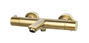 Badmengkraan thermostatisch Goud Geborsteld