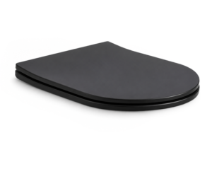 Color Line rimfree Compact Mat Zwart Slim toiletzitting