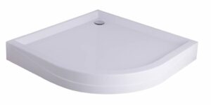 Douchebak met vaste plint en poten 100 kwartrond OP = OP – 100x100x14 cm