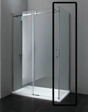 Douchecabine schuifdeur zijwand 80 – 80x200 cm