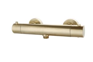 Douchemengkraan thermostatisch Goud Geborsteld