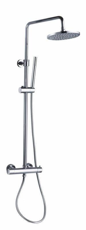Doucheset thermostatisch (in hoogte verstelbaar) Chroom douchekop 30 cm