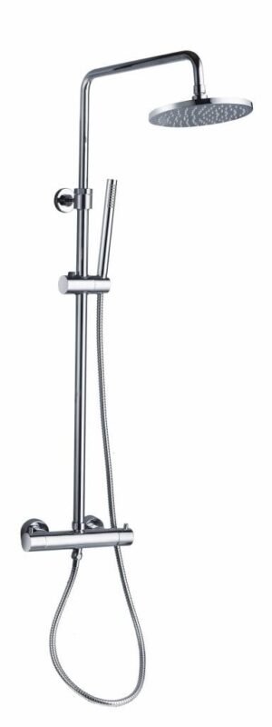 Doucheset thermostatisch (in hoogte verstelbaar) Chroom douchekop 25 cm