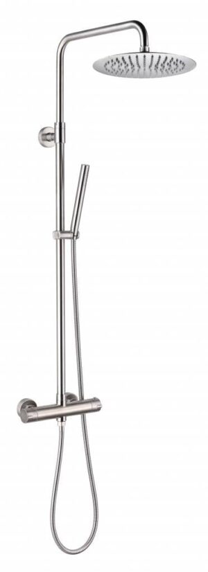 Doucheset thermostatisch (in hoogte verstelbaar) RVS douchekop 25 cm