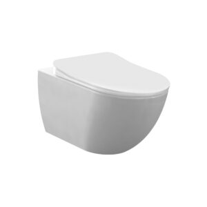Creavit Free randloos hangtoilet mat wit – inclusief softclose zitting