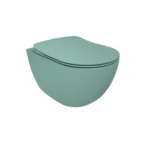 Creavit Free randloos hangtoilet mat nijlgroen – inclusief softclose zitting