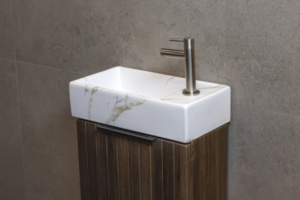 Fontein Keramiek Marmerlook Wit – 41x22x10 cm