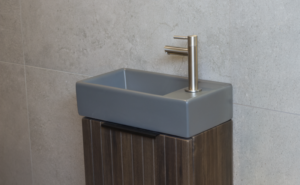 Fontein Keramiek Mat Grijs – 41x22x10 cm