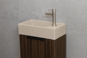 Fontein Keramiek Mat Zand Beige – 41x22x10 cm