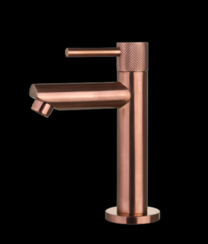 Fonteinkraan Brons met geribbelde knop