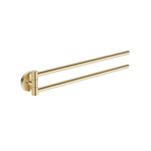 Handdoekrek draaibaar Goud Geborsteld – 39 cm