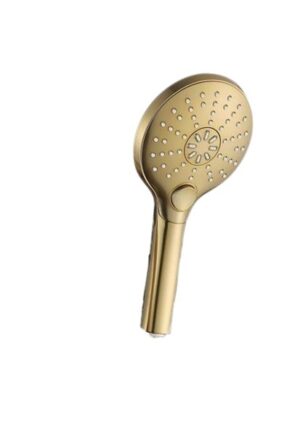 Handdouche 3 standen Goud Geborsteld – 12 cm