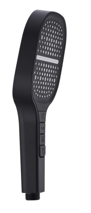 Handdouche Rain de Luxe Mat Zwart – 13 cm