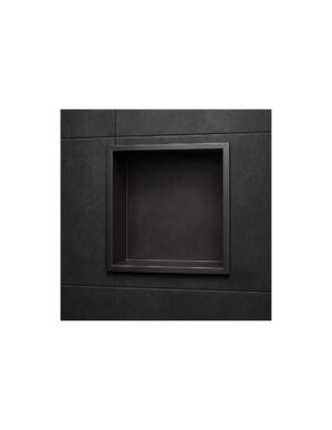 Medimex Atlantic Inbouwnis 33x33 cm – Black Gun Metal