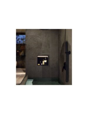 Medimex Indic Inbouwnis 33x33 cm met LED – Black Gun Metal
