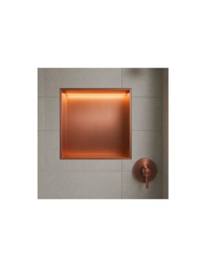 Medimex Indic Inbouwnis 33x33 cm met LED – Oro Rosa Cepillado