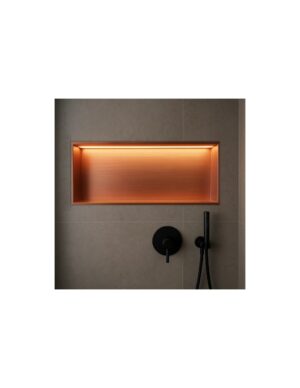 Medimex Oceanic Inbouwnis 63x33 cm met LED – Oro Rosa Cepillado