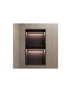 Medimex Marshall Inbouwnis 33x63 cm met LED – Black Gun Metal