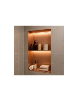 Medimex Marshall Inbouwnis 33x63 cm met LED – Oro Rosa Cepillado