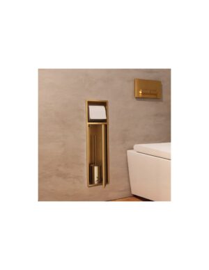 Medimex Egean Inbouwnis Toiletaccessoires 17x60 cm – Oro Cepillado