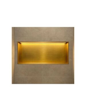 Medimex Oceanic Inbouwnis 63x33 cm met LED – Oro Cepillado