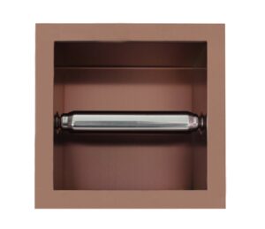 Inbouw-rolhouder Brons – 13,5x13x9 cm