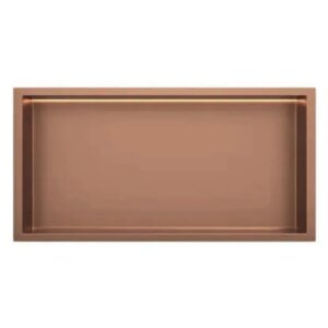 Inbouw-wandnis Brons 30x60x7 cm met LED verlichting