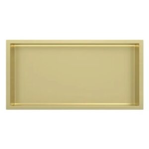 Inbouw-wandnis Goud Geborsteld 30x60x7 cm met LED verlichting