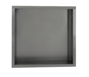 Inbouw-wandnis Gunmetal 30x30x7 cm