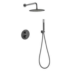 Imex Bless Inbouw Regendoucheset Thermostatisch – Black Gun Metal PVD
