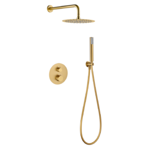 Imex Bless Inbouw Regendoucheset Thermostatisch – Oro Cepillado PVD
