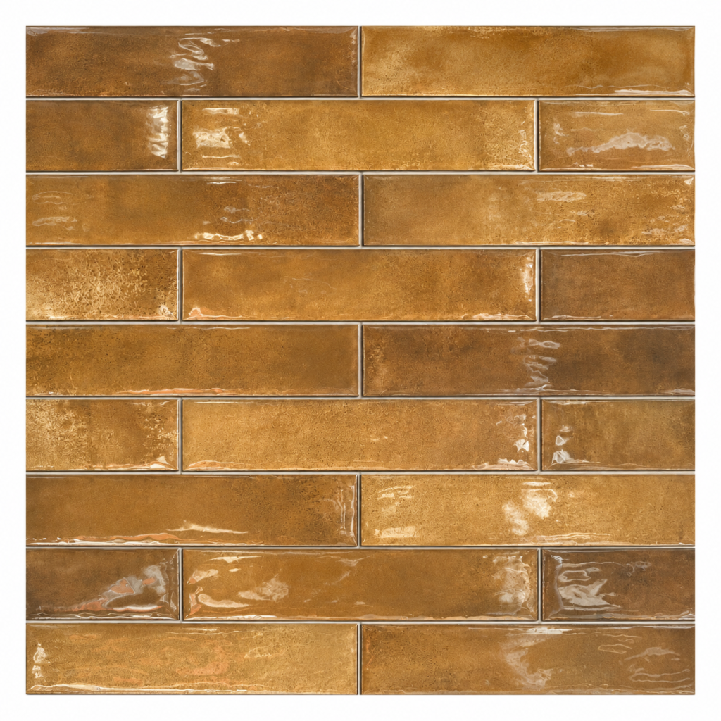Velora Okergeel Mix 6,5x29,8 cm glanzende wandtegel