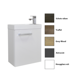 Sanicare Q40 toiletmeubel 40 cm schots-eiken