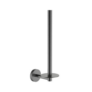 Reserverolhouder Gun Metal voor 2 wc-rollen – 28x12x7 cm
